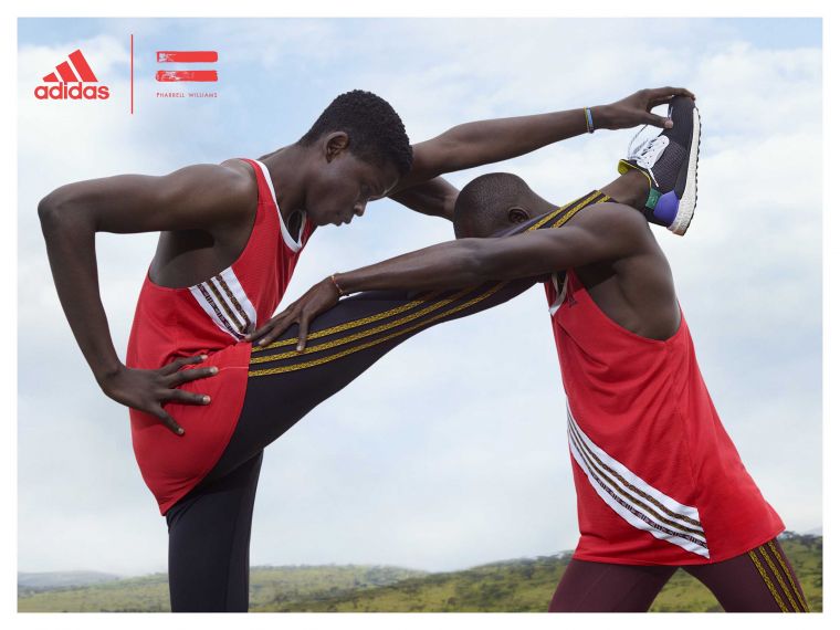 adidas再次攜手Pharrell Williams打造全新SOLARHU系列，這次以非洲長跑文化為靈感，打造專業跑步裝備。