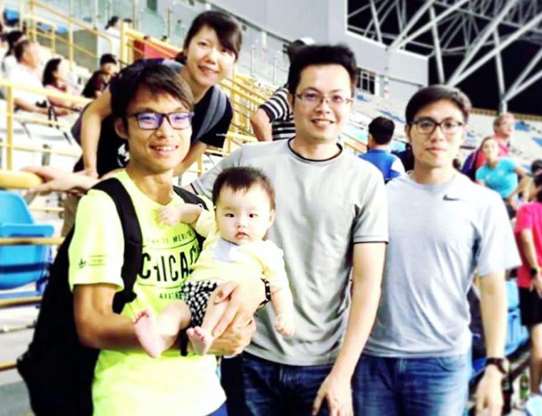陶大瑜(左起)、陳美彤、洪國智和李志浩。臺灣長跑競技網／提供。