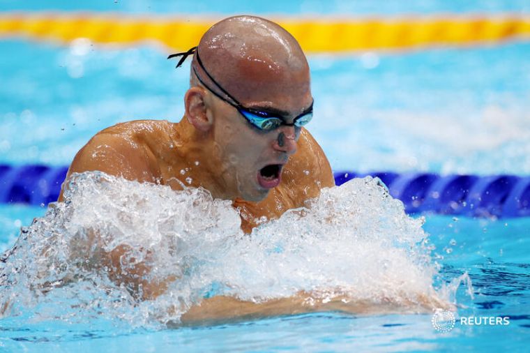 35歲匈牙利游泳名將Laszlo Cseh在沒拿過奧運金牌情況下宣告退休。(截自路透社推特)