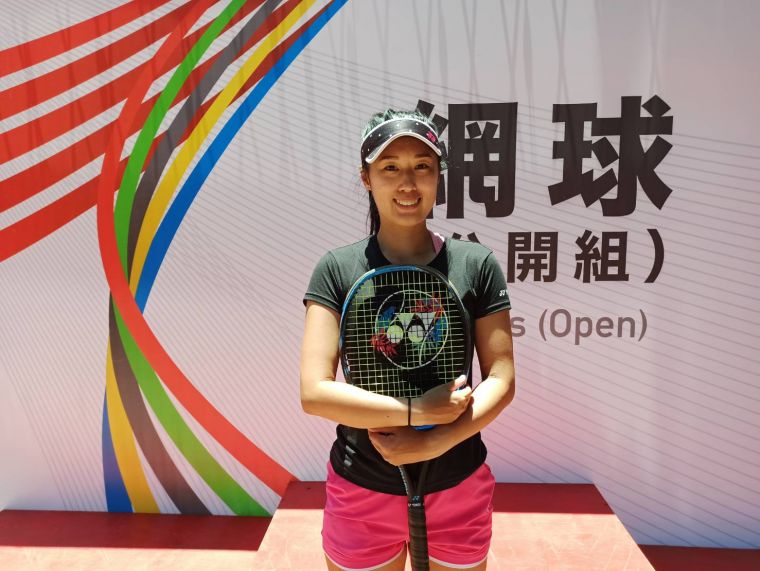 網球甜心許絜瑜暌違一年半重返台灣參賽。詹健全攝