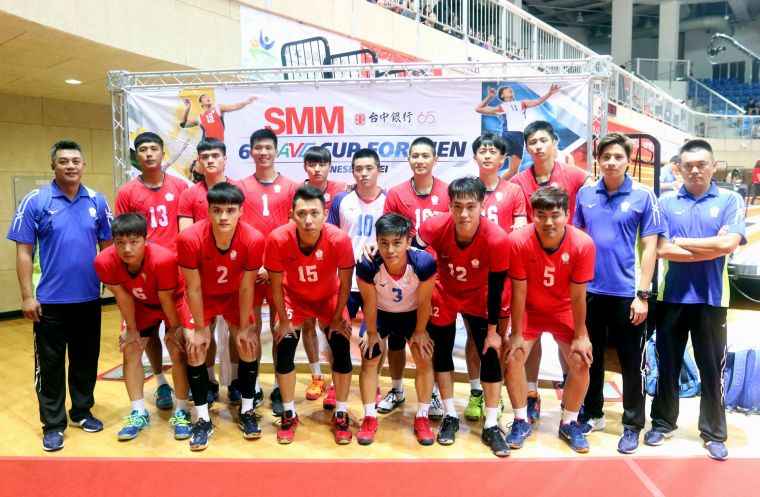 中華隊在2018年台中銀行第六屆亞洲盃男子排球賽第三度得第四名。林嘉欣／攝影。