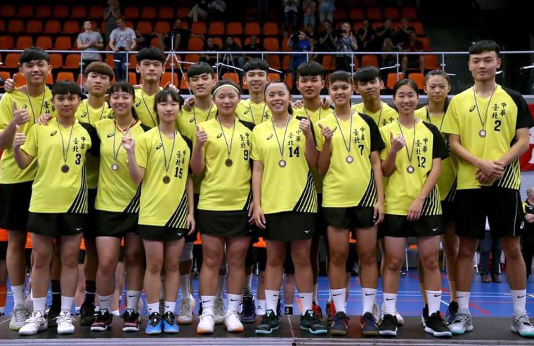 2019世界杯U19合球賽中華隊勇奪銅牌。合球協會／提供。
