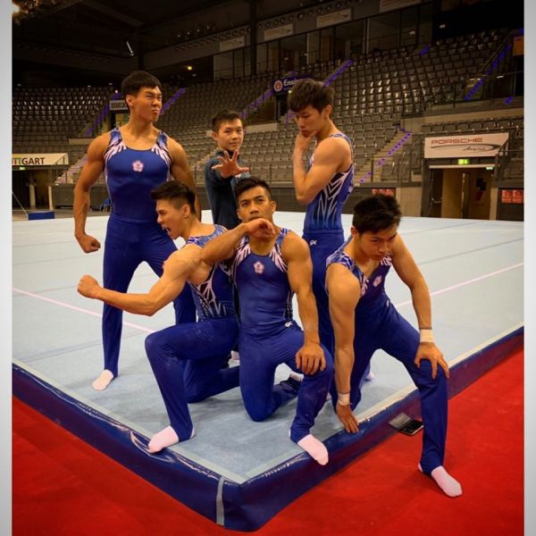 台灣男子體操成隊創半世紀錄新紀錄。摘自李智凱臉書