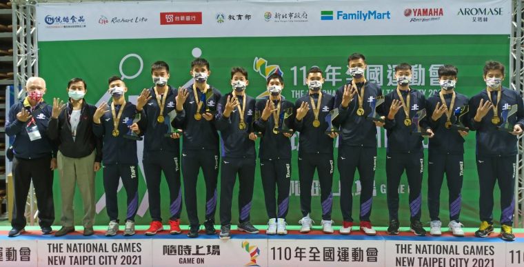 台北市男子羽球隊毫無意外完成4連霸。詹健全攝