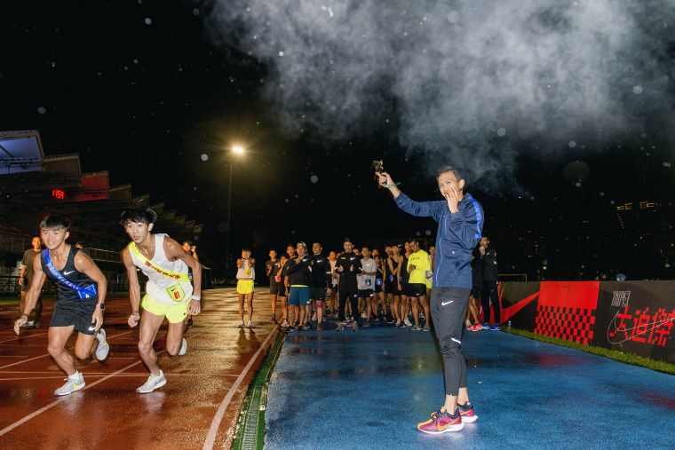 大迫傑參與台灣選手指導。Nike提供