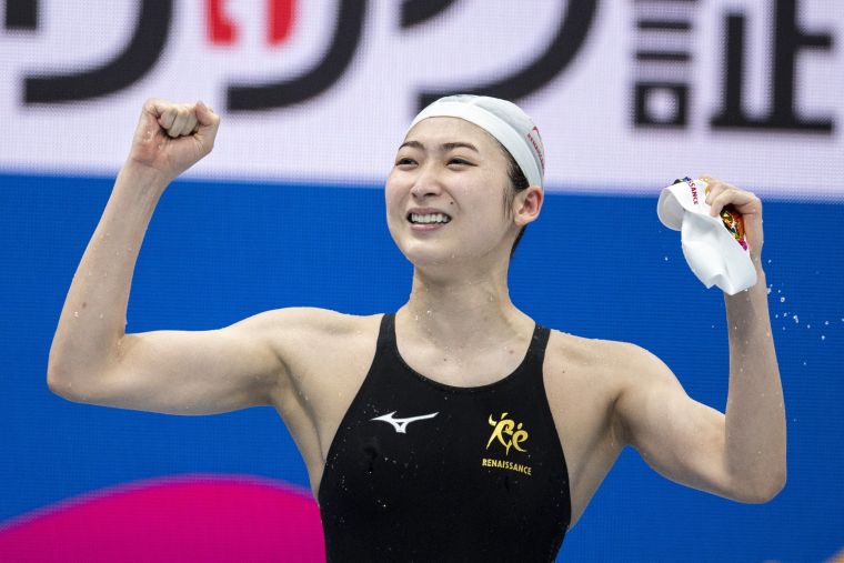 池江璃花子終於拿到東京奧運的參賽資格。法新社