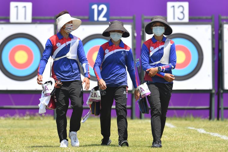 中華女子射箭隊是台灣運彩奪金的第二大熱門。體育署提供