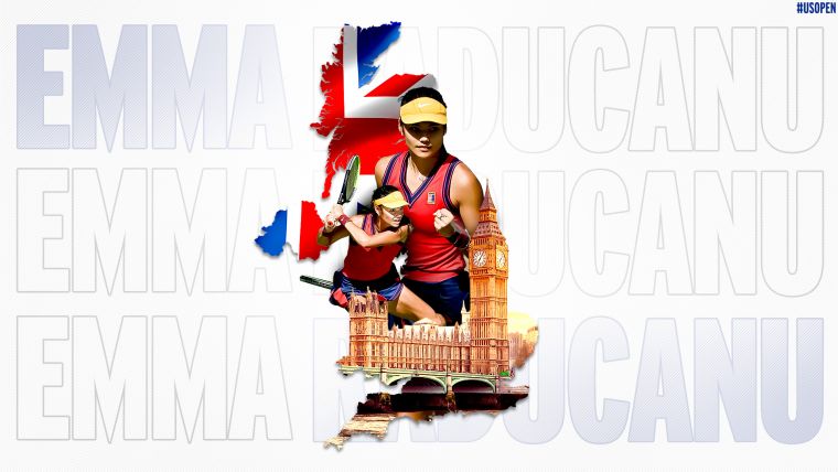拉杜卡努打下自1968年以來首個英國女單大滿貫冠軍。摘自美網推特