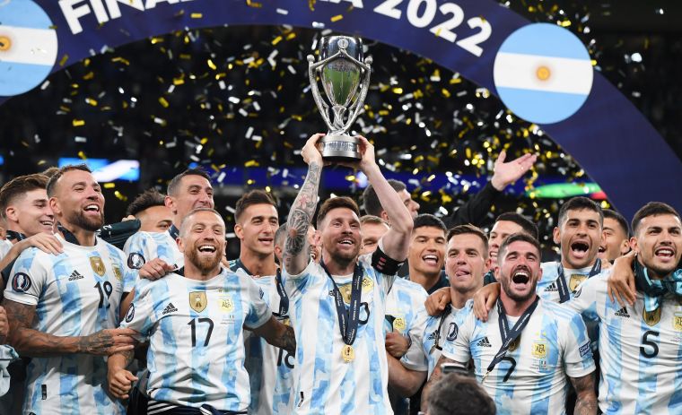 Messi率隊奪冠，阿根廷連32場不敗創隊史紀錄。摘自大會推特