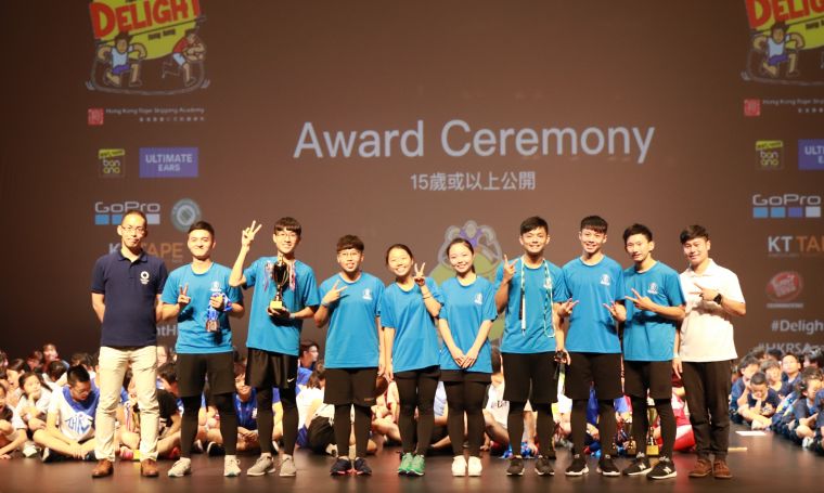 台灣最後獲得全場總季軍。臺灣專業花式跳繩學院提供