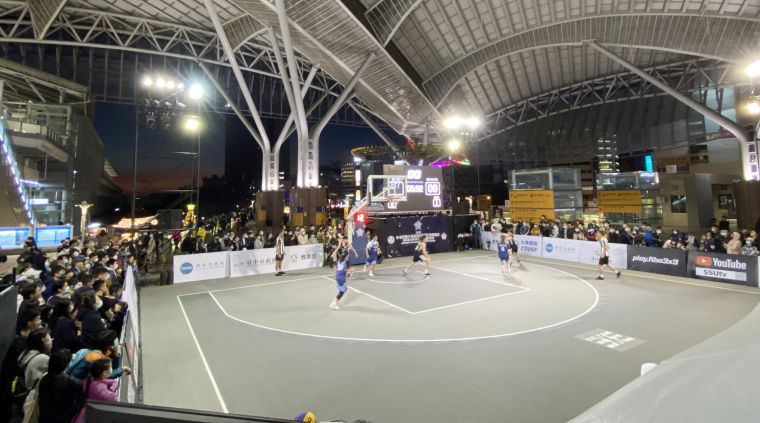 大專校院3X3籃球錦標賽於臺中火車站盛大開打。大會提供