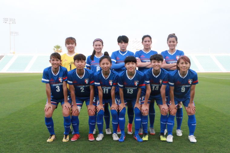 中華女足新陣容。中華民國足球協會提供