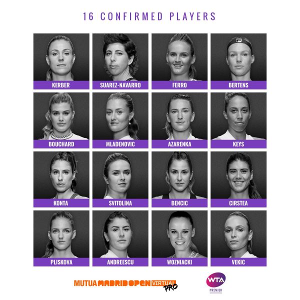 參賽的16名女子球員。摘自大會推特