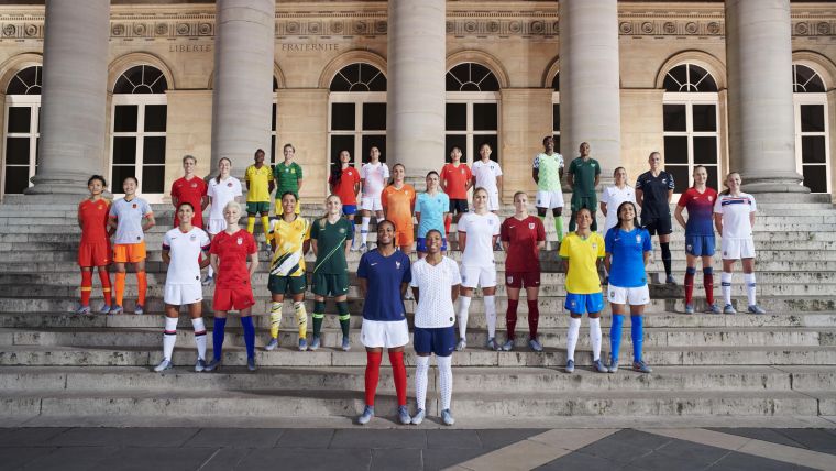 Nike公布的14支世界盃女足國家隊球衣。Nike提供