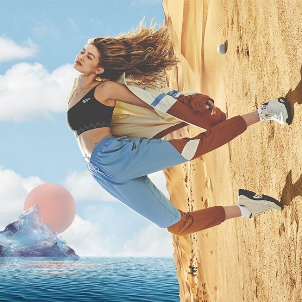 REEBOK × Gigi Hadid聯名系列設計元素包含了Gigi的無畏態度和無窮無盡的熱誠，鼓勵人們無論身在何處，都可以體驗自己的冒險並擁抱大自然。官方提供