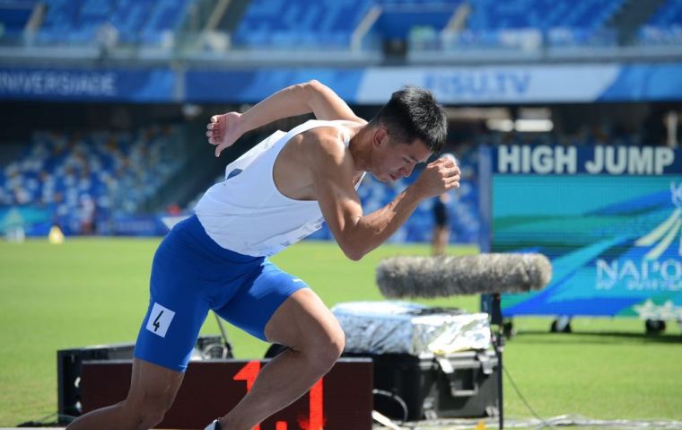 楊隆翔跑進400公尺準決賽。蘇賢恩/攝