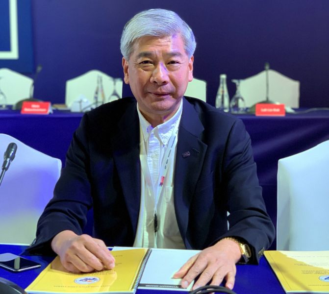 中華田徑協會秘書長王景成以第二高票，第三度獲選亞洲田徑總會獨立理事。田徑協會／提供。