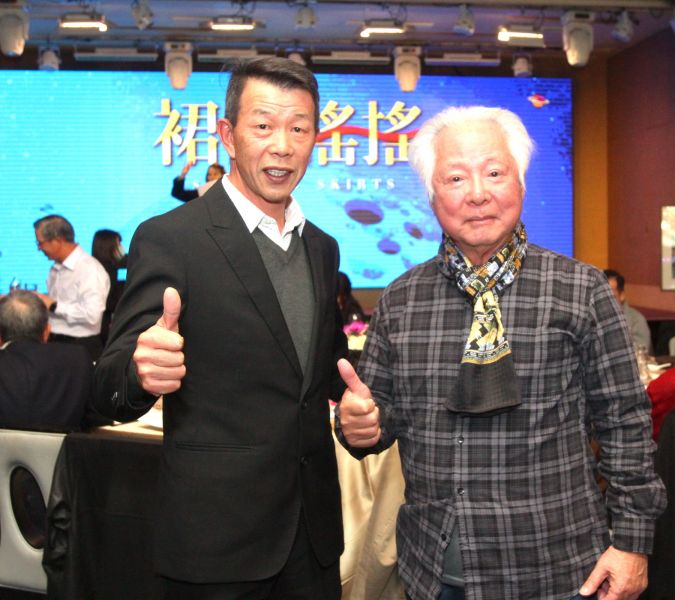 TPGA第10屆新任理事長陳榮興（左）與三商集團董事長翁肇喜。鍾豐榮攝影
