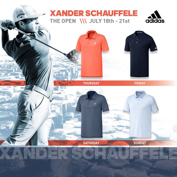 Xander Schauffele。adidas提供