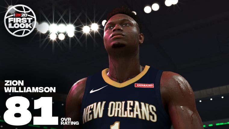 NBA狀元錫安威廉森首度躍登《NBA® 2K20》遊戲。官方提供