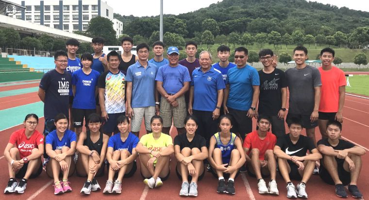 移地訓練中的中華潛優田徑選手希望有機會為國爭光。黃春榮／提供。