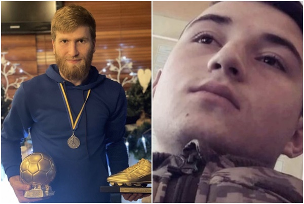 烏克蘭足球員薩皮洛(右)、馬丁年科不幸罹難。摘自推特