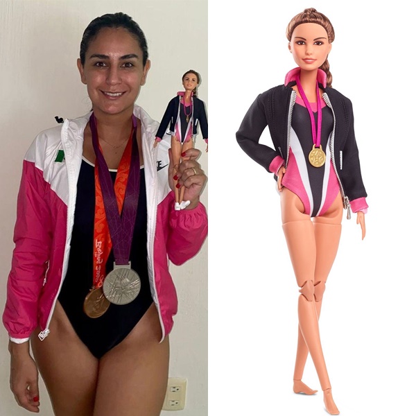 墨西哥的跳水選手艾絲皮諾薩的芭比娃娃。摘自艾絲皮諾薩IG