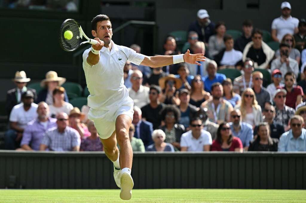 Novak Djokovic 輕鬆晉級溫布頓 16 強。法新社