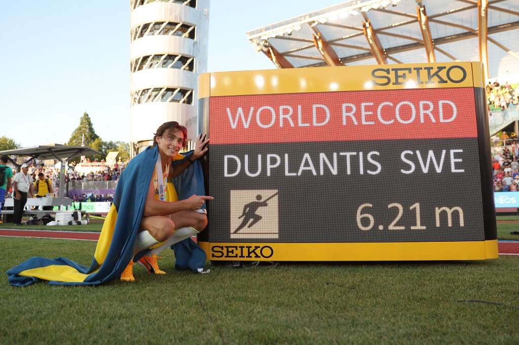 杜普蘭蒂斯今年已經三度刷新世界紀錄。法新社