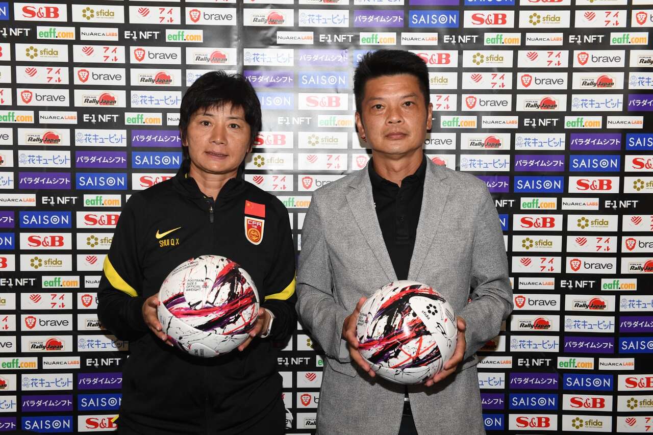 顏士凱出席東亞盃對中國賽前記者會。（取自中華足協粉絲團）