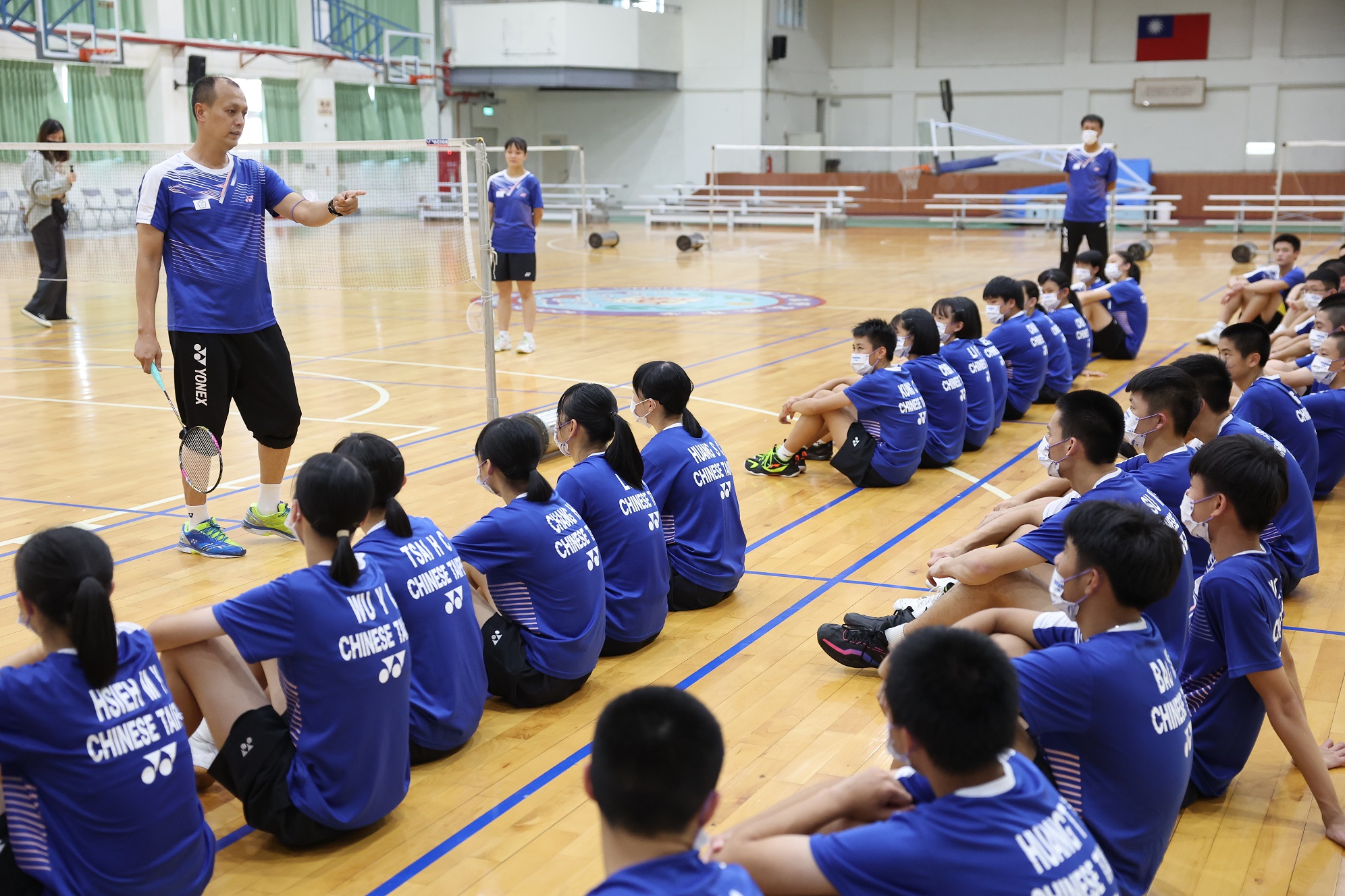 青少年代表隊為了11月份的亞洲青少年羽球錦標賽集體訓練。官方提供