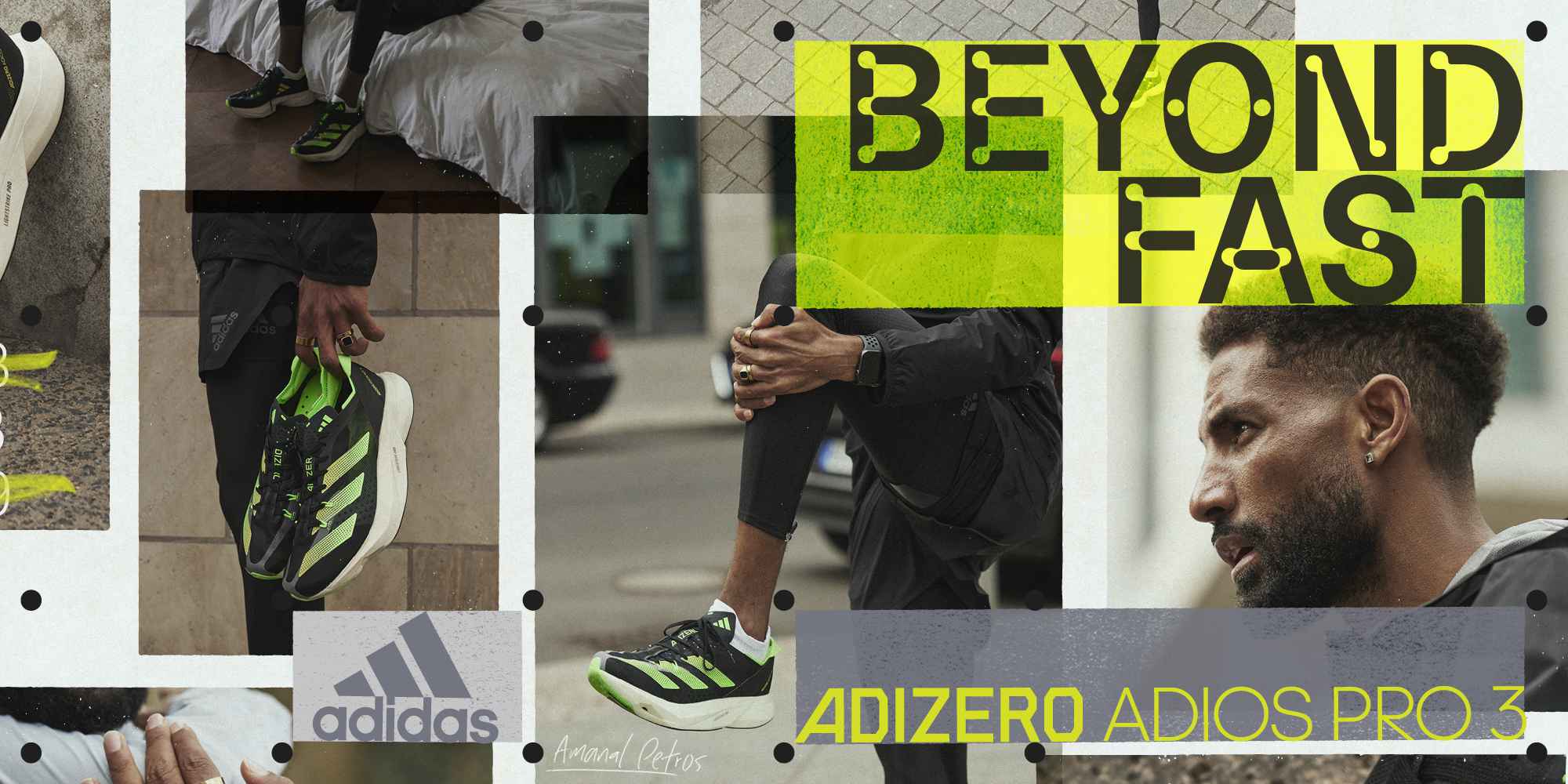 屢破世界紀錄最強勁速系列Adizero家族震撼升級，頂尖跑者首選adidas Adizero Adios Pro 3帶你超越速度極限。官方提供