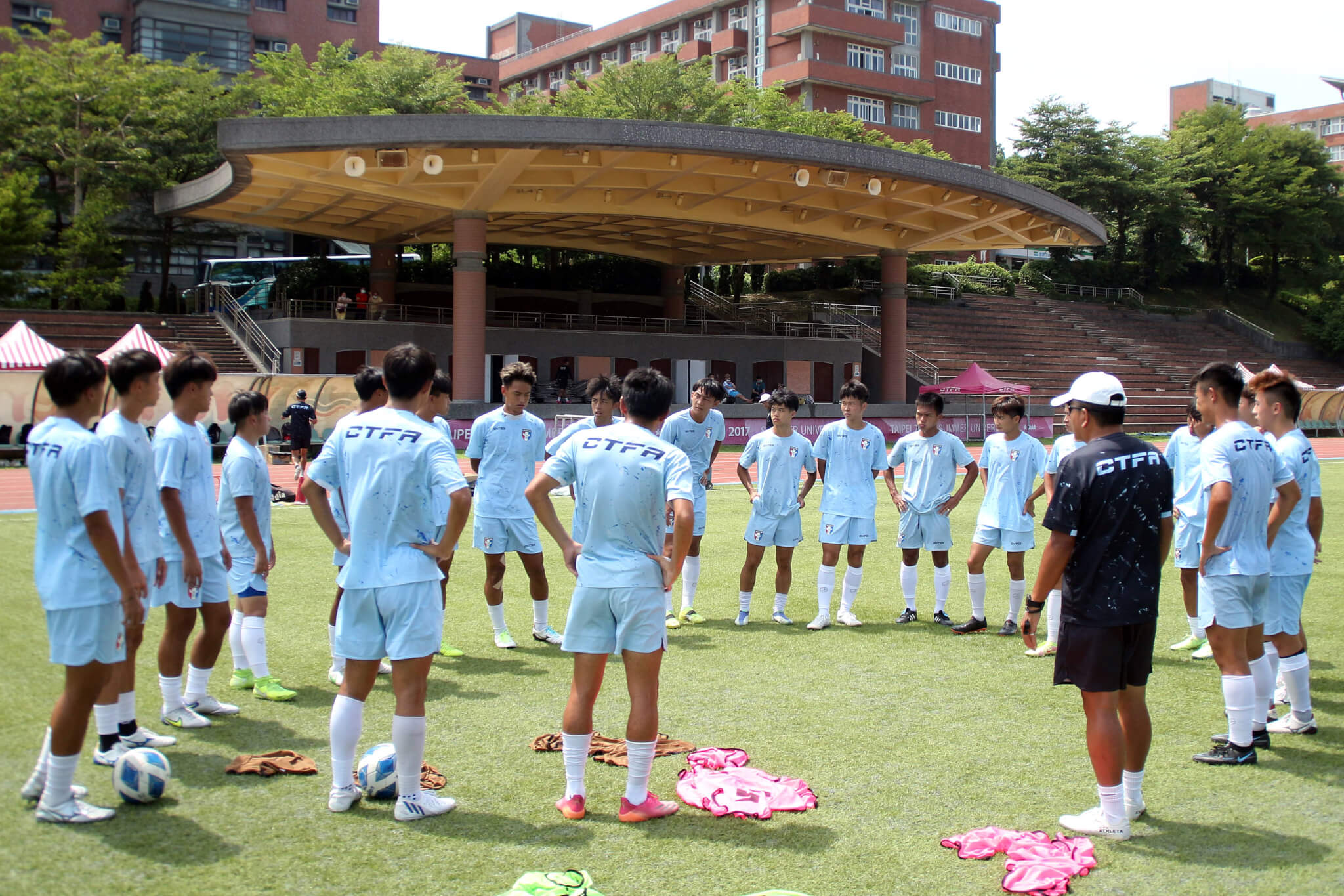 U20 中華男足代表隊出國前北部最後移訓。（路皓惟攝）