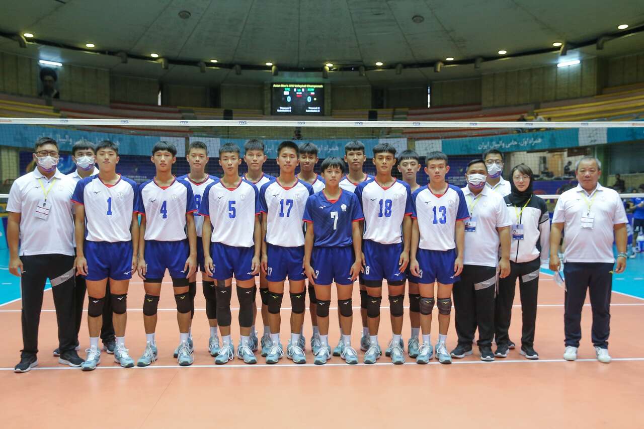 2022年U18男子排球錦標賽中華隊。摘自AVC官網