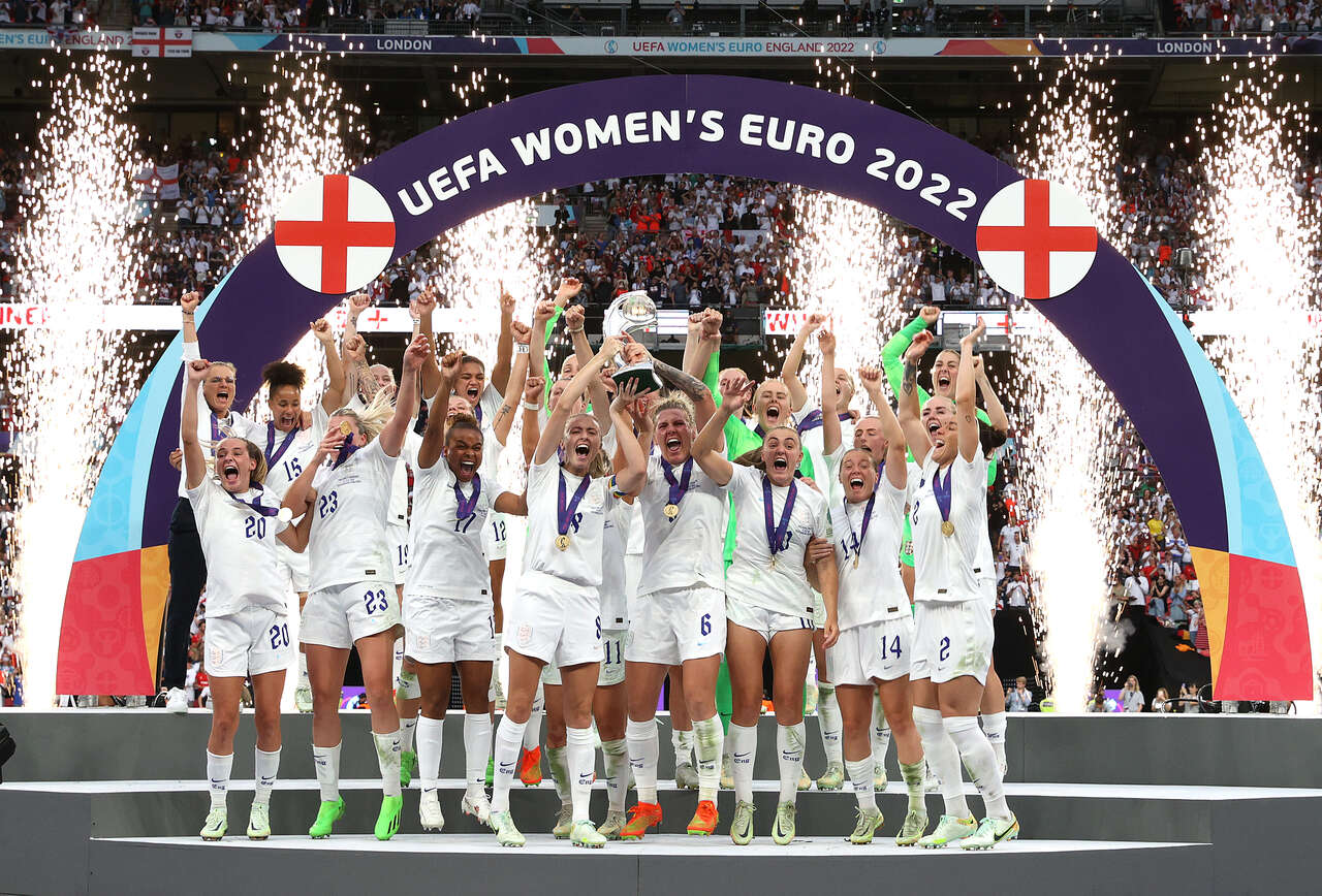 英格蘭女足首度拿下冠軍。摘自官方推特