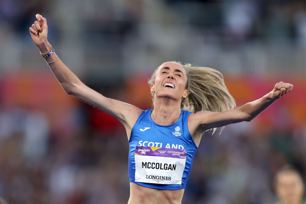 蘇格蘭31歲長跑女將麥科爾根(Eilish McColgan)破大會記錄摘金。摘自官方推特