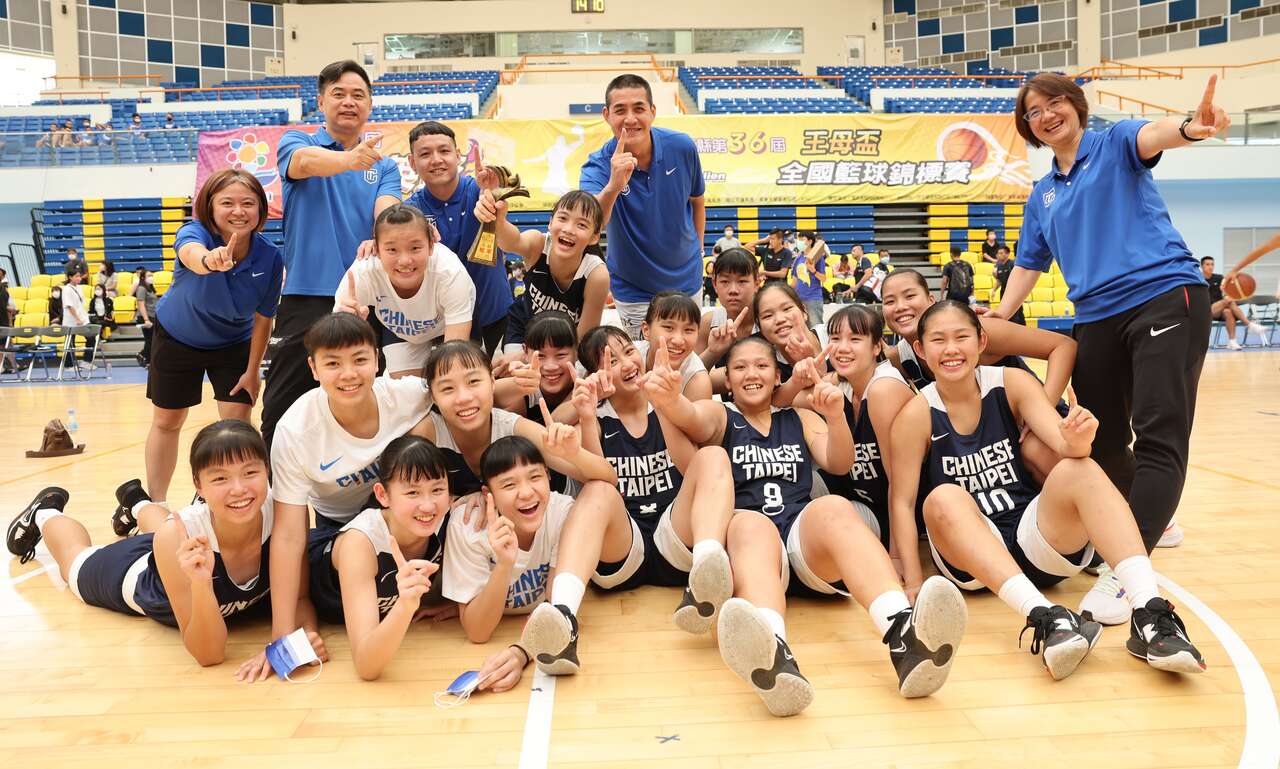 U16中華培訓女籃菁英盃5連勝封后。官方提供