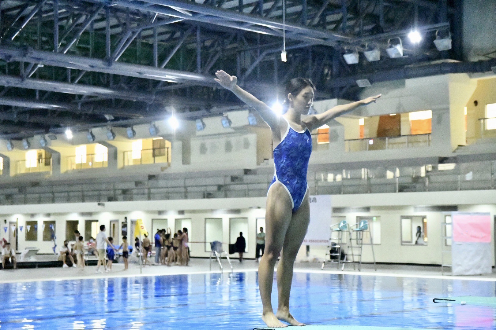 臺中北區國民運動中心擁有全國首創一館三池 符合國際規範的競賽泳池 。台中運動局提供