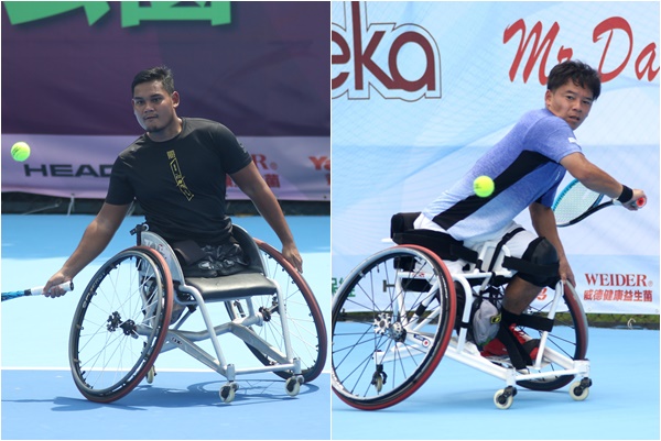 永達扁盃輪椅網賽將由日本真田卓(右)和馬來西亞本約索夫爭冠。大會提供