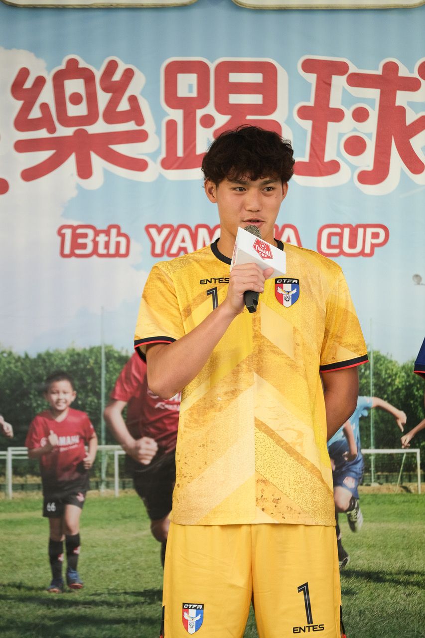張翔竣是中華U20男足代表隊的門將亞洲盃資格賽對土庫曼一役撲出關鍵點球。大會提供