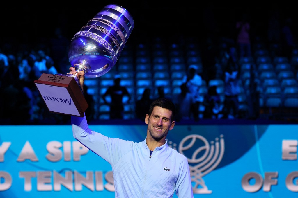 喬科維奇奪下第89座ATP巡迴賽冠軍。法新社