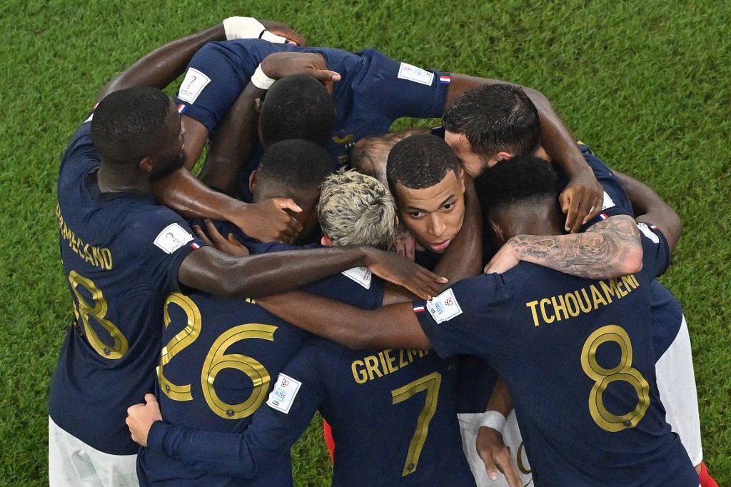 法國成為晉級16強第一支球隊。法新社