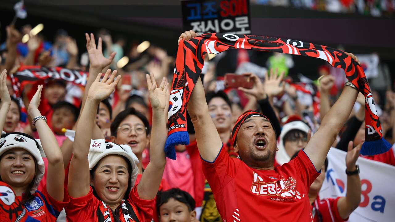 南韓太極虎球迷也相當顯眼。摘自官方推特