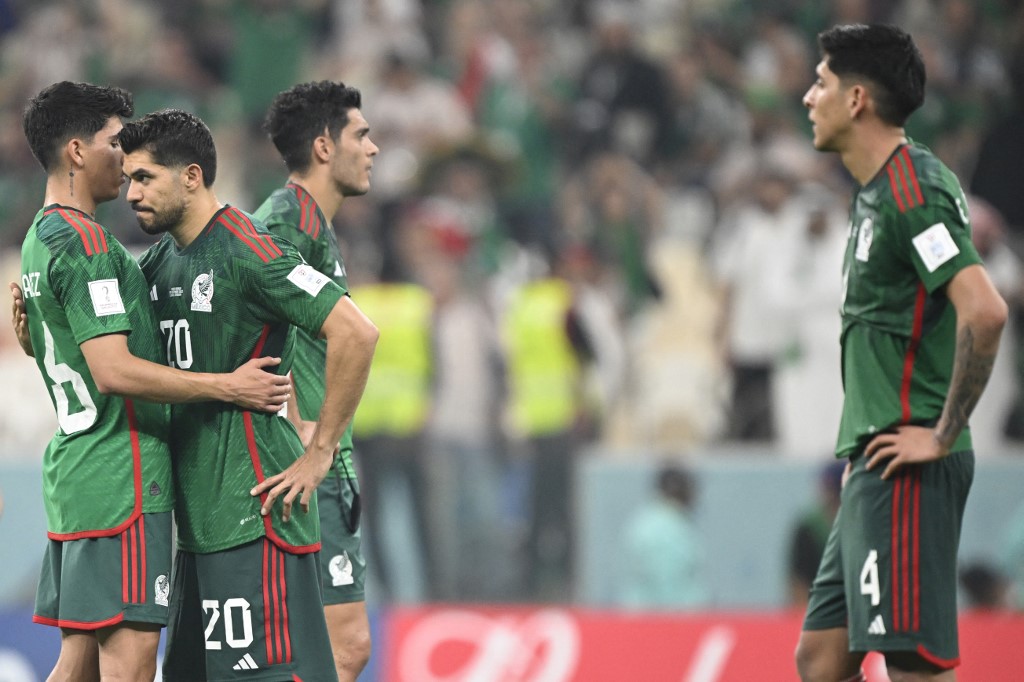 墨西哥贏球卻無緣晉級。法新社