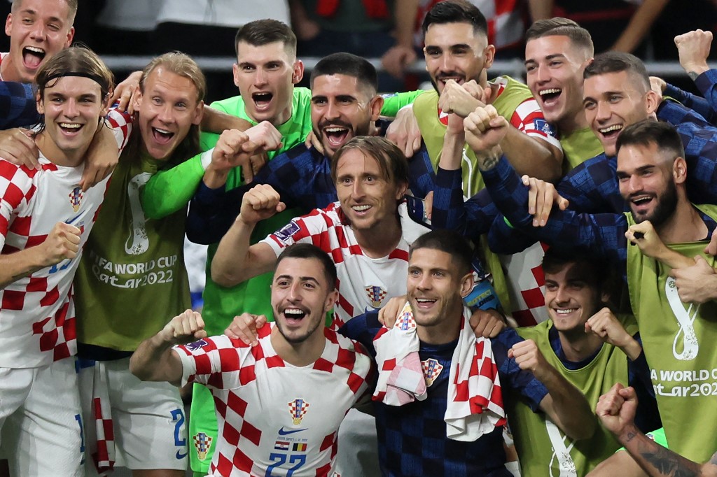 克羅埃西亞已經第三度闖進世界盃4強。法新社