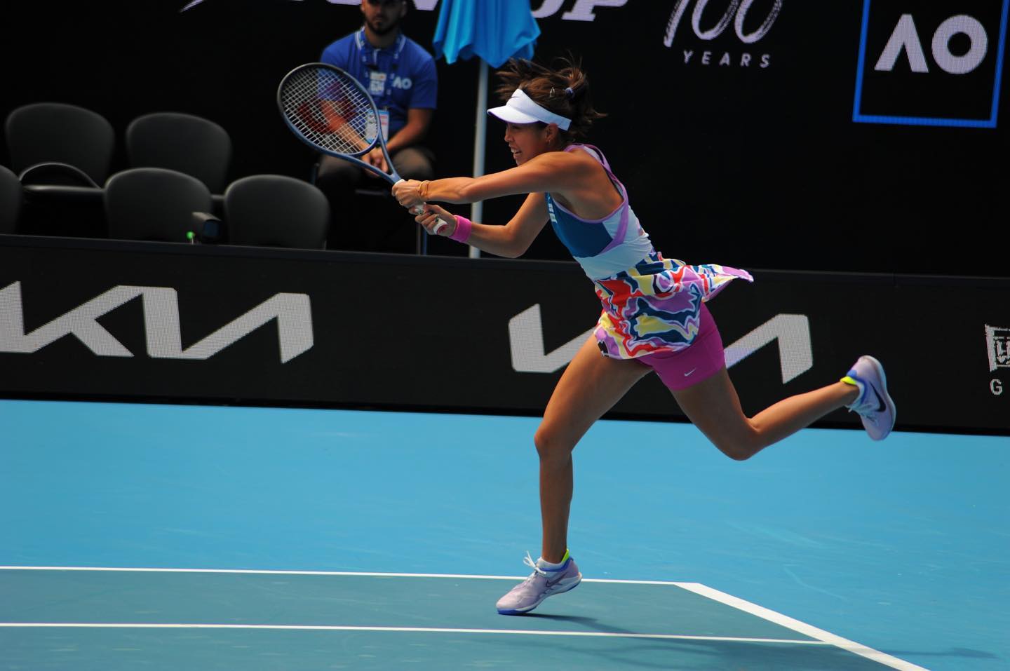 詹皓晴職業生涯第四度晉澳網女雙8強。摘自詹皓晴臉書