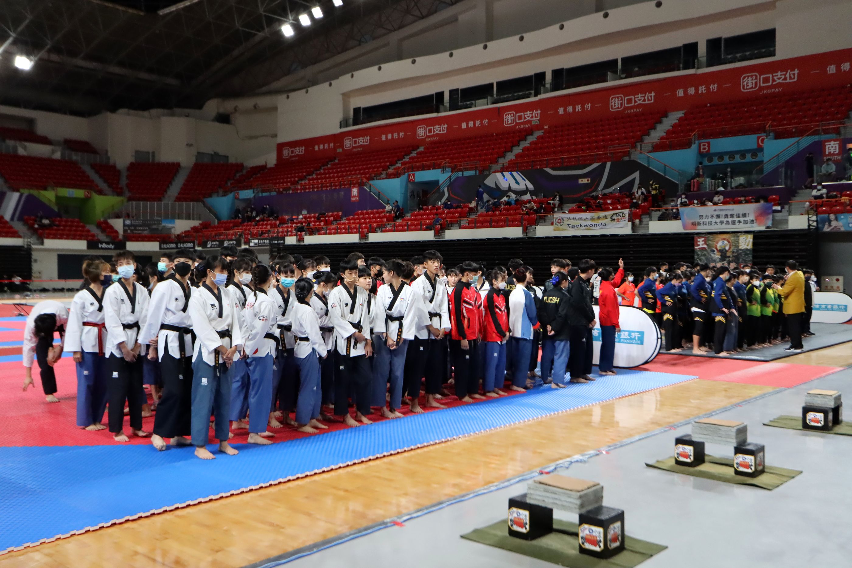 全中錦跆拳道賽從新竹縣移師至臺中市舉行。大會提供