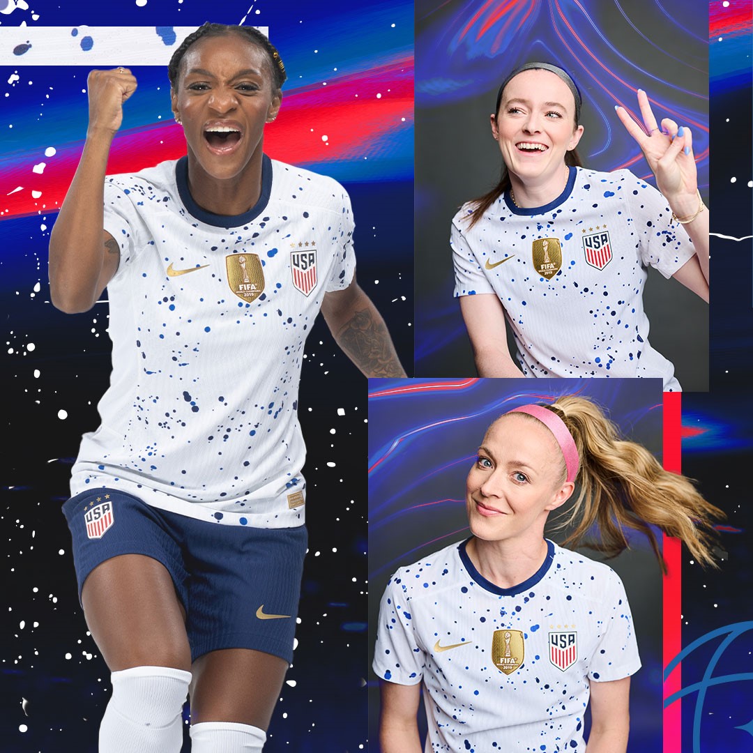 世界盃女足美國隊主場球衣。摘自推特
