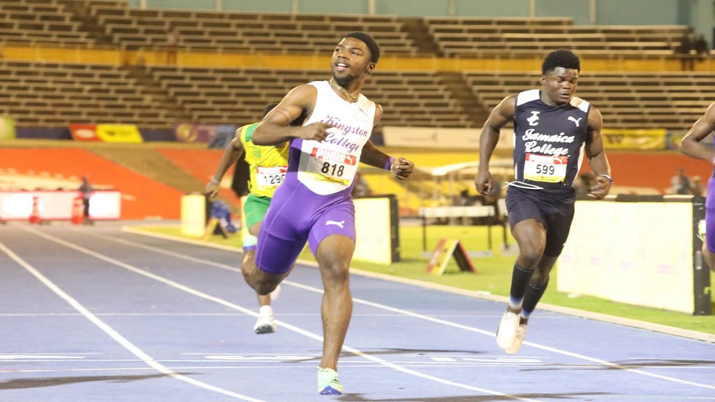 恩克魯米成牙買加史上首位U20跑進10秒內的選手。摘自推特