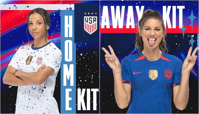 Nike公布美國女足世界盃的球衣。合成照片